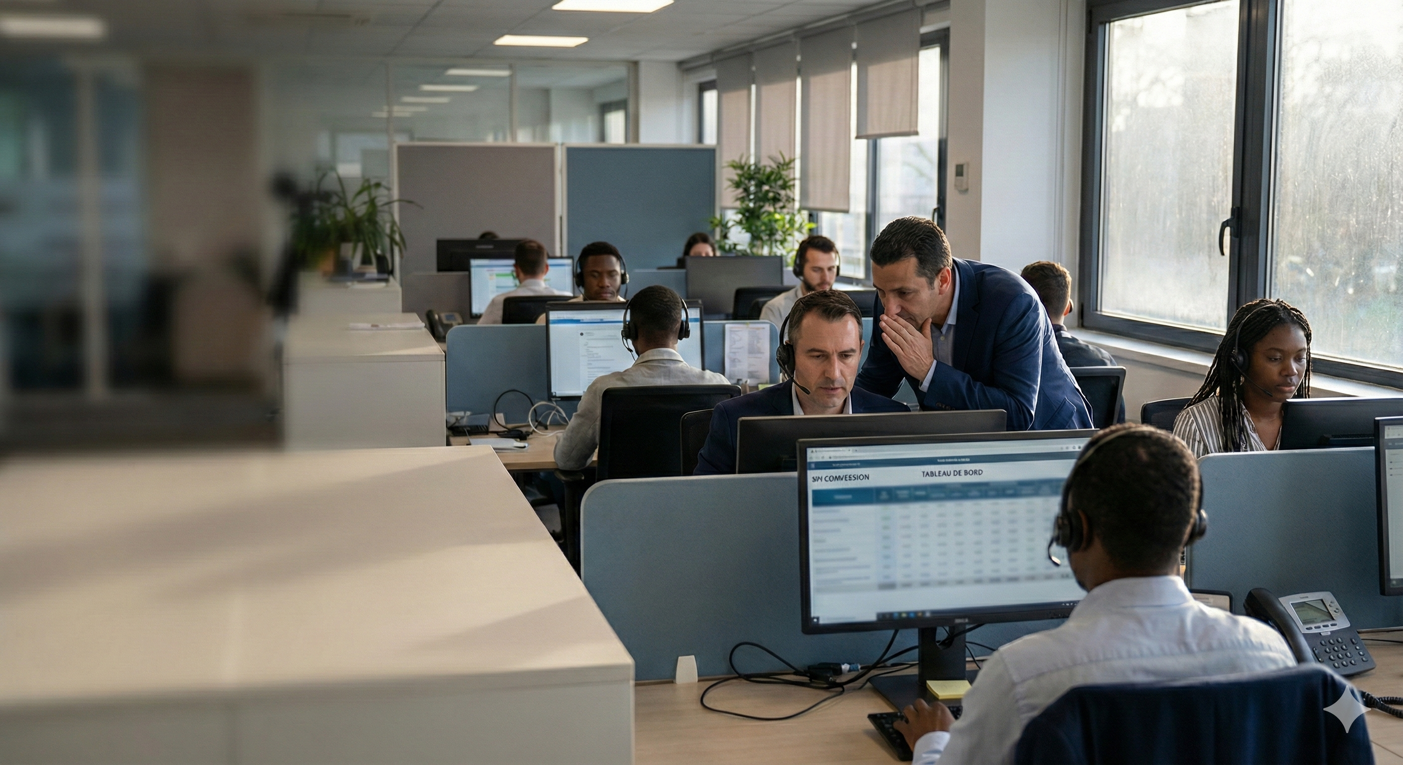 Centre d'appels professionnel